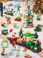 Holiday Countdown Calendar for Kids - Build & Play Christmas BlocksB