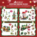 Holiday Countdown Calendar for Kids - Build & Play Christmas BlocksB