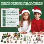 Holiday Countdown Calendar for Kids - Build & Play Christmas BlocksB