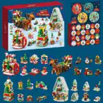 Holiday Countdown Calendar for Kids - Build & Play Christmas BlocksB