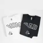 Custom Mom and Dad Sweatshirt With Kids Names on Sleeve, Newly Mom Sweatshirt