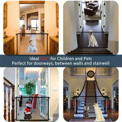 Safety gate for larger spaces